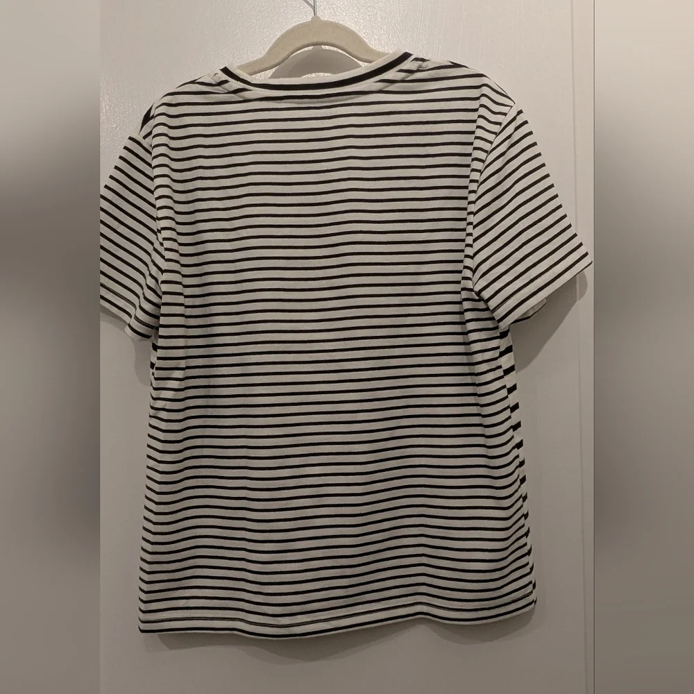 Tradland Cotton Crewneck Striped T-shirt - Picture 2 of 4